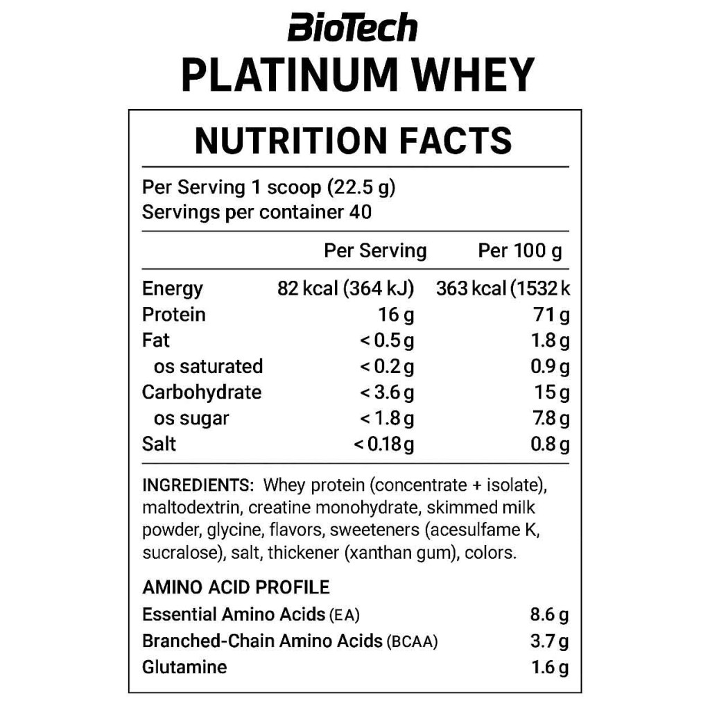 Biotech USA Platinum Whey