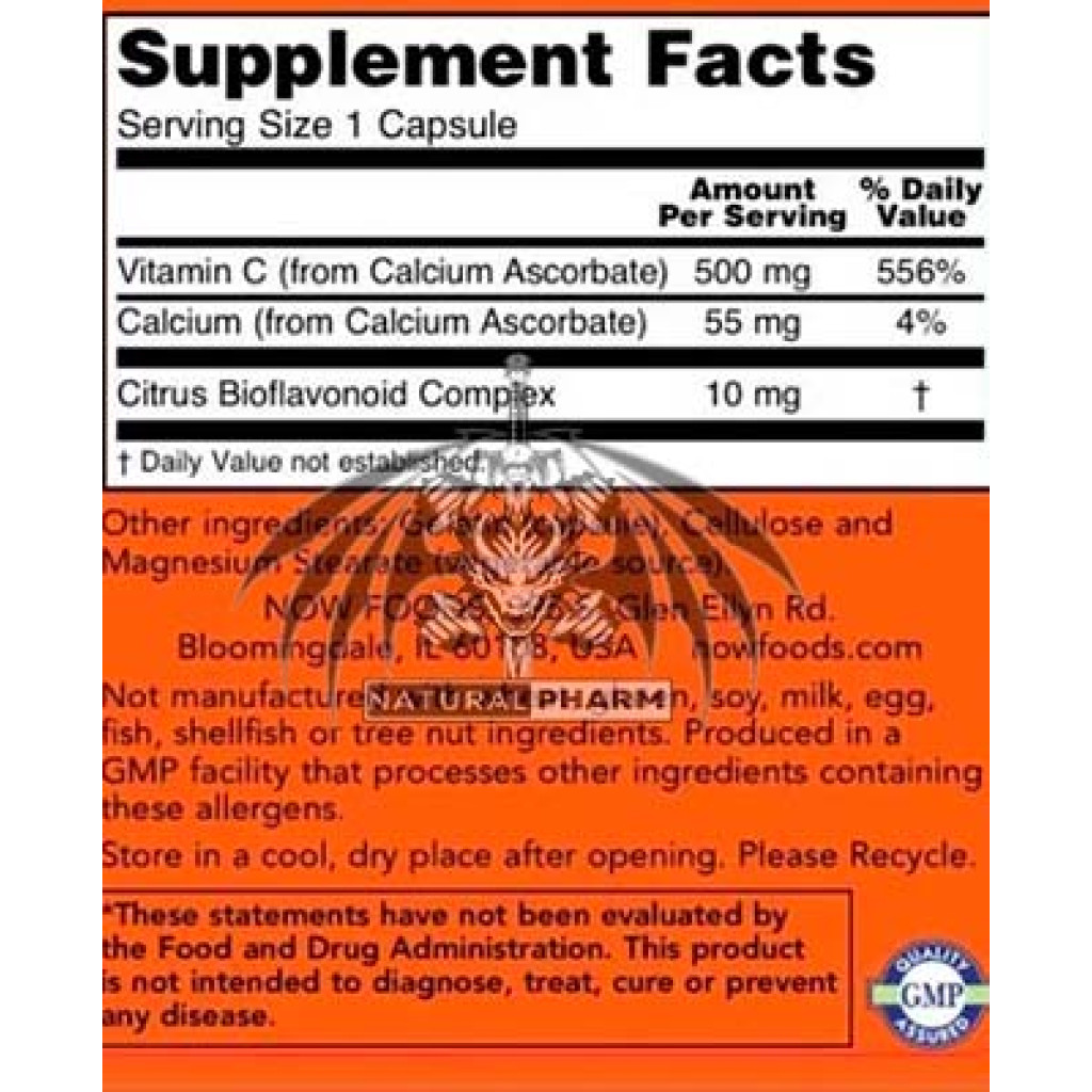 NOW C-500 Calcium Ascorbate